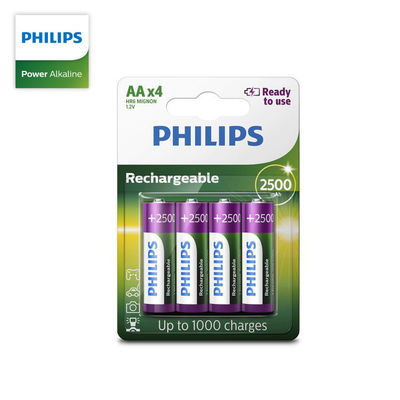 AA Size 2600mah 1.2v NIMH Rechargeable Batteries ROHS Certificate