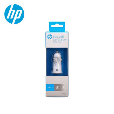 HP Adapter Fast Charging Dual Usb Car Charger 5V 3.4A ABS Shell