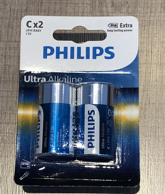 LR14E2B PHILIPS C Size Alkaline Battery For Keyboards MP3 Players