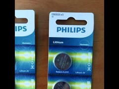 แบตเตอรี่เซลล์ปุ่ม OEM Philips Cr2025 สำหรับรีโมทคอนโทรลรถยนต์