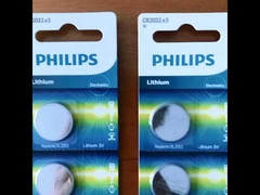 Silver Lithium Minicells Philips Cr2032 Battery สำหรับอุปกรณ์ขนาดเล็ก