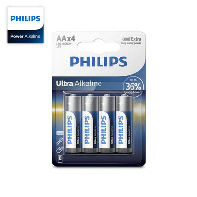 AA Size Philips Premium Alkaline Batteries LR6 Anti Explosion