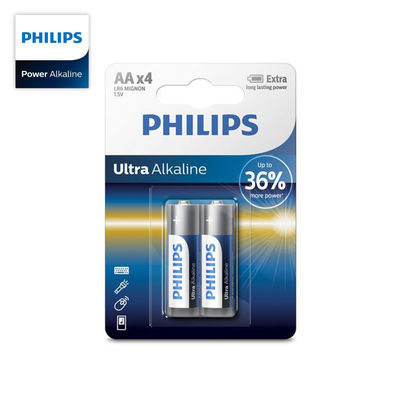 AA Size Philips Premium Alkaline Batteries LR6 Anti Explosion