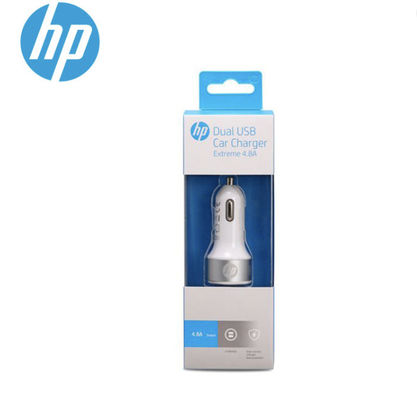 Mobile Phone Fast Charge 2 Port Usb HP Car Charger 24W Super Speed