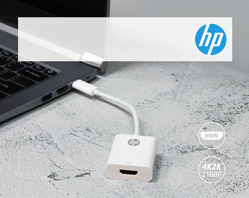 Aluminum Alloy 4k HP USB HDMI Adapter Type C 2160p Resolution