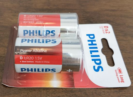 Flashlight Remotes D Alkaline Battery 18000mAh IEC Certification